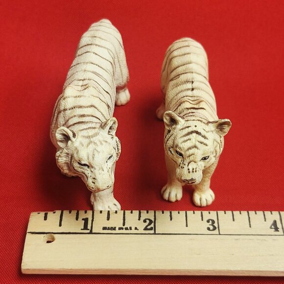 Schleich Two White Tiger Figurines Wild Blue Eyes Life Collection - Picture 9 of 10